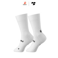 Personal Best Run - Performance Sock - Double Slash - Pure White